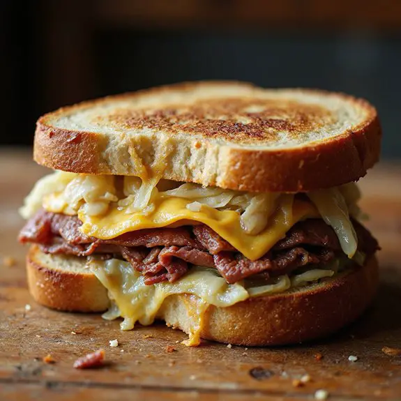 delicious pastrami sandwich delight