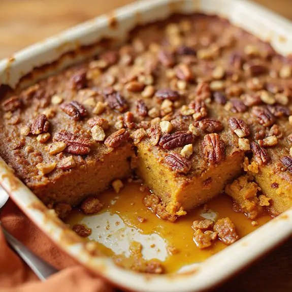 delicious pumpkin pecan dessert