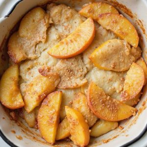 delicious small peach dessert