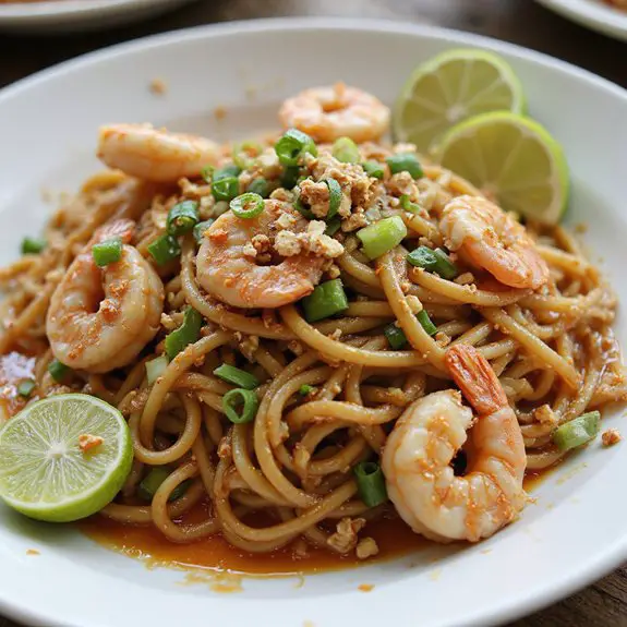 delicious thai noodle dish