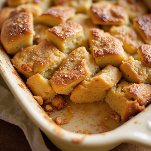 eggnog infused bread pudding