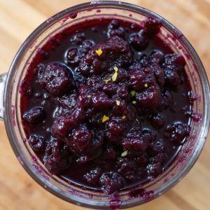 homemade blueberry fruit spread
