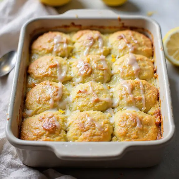 lemon dessert with cobbler