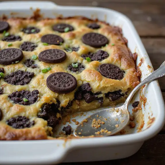 oreo dessert with cobbler
