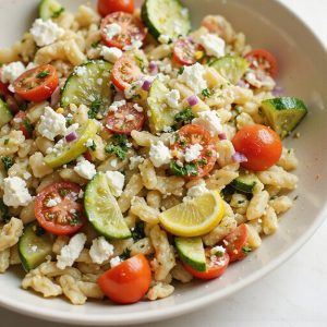 orzo salad with feta