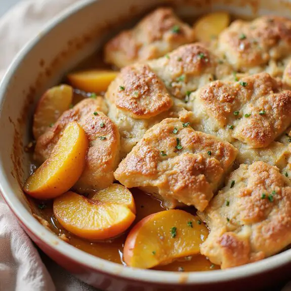 peach cobbler flavored donuts