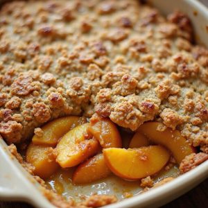 peach crumble dessert recipe