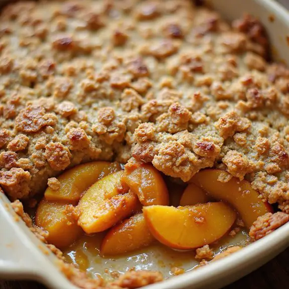 peach crumble dessert recipe