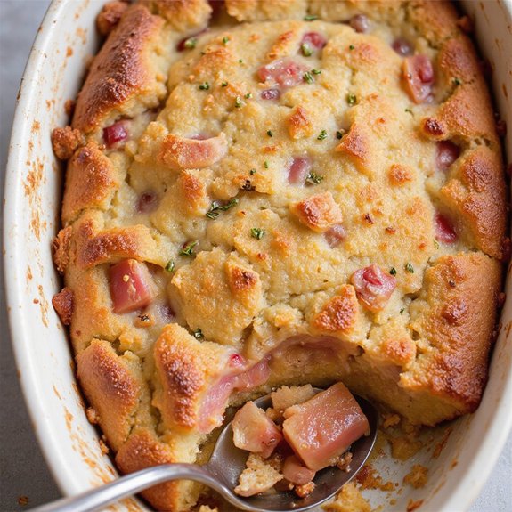 rhubarb pudding cake recipe