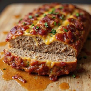 savory bacon cheddar meatloaf