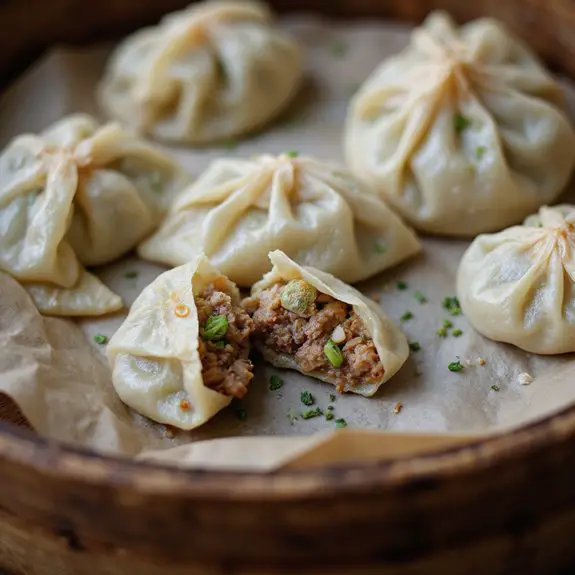 savory filled steamed dumplings
