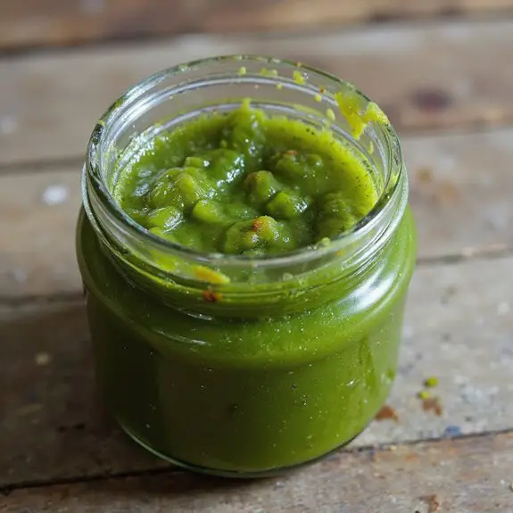 savory green tomato preserve