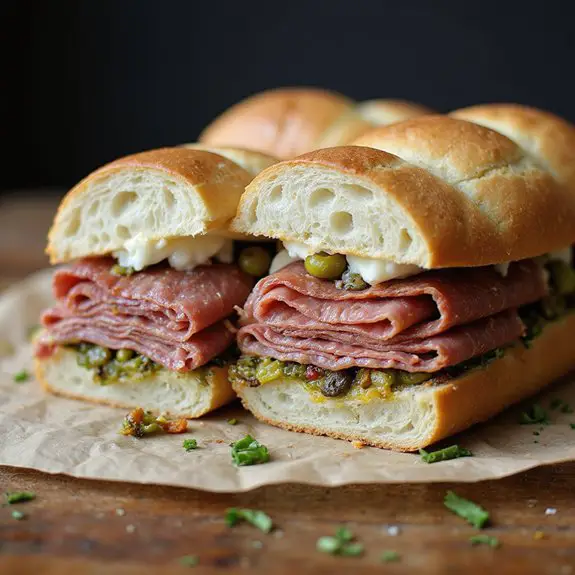 savory italian sandwich delight