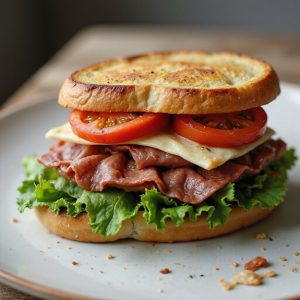 savory salami on bread