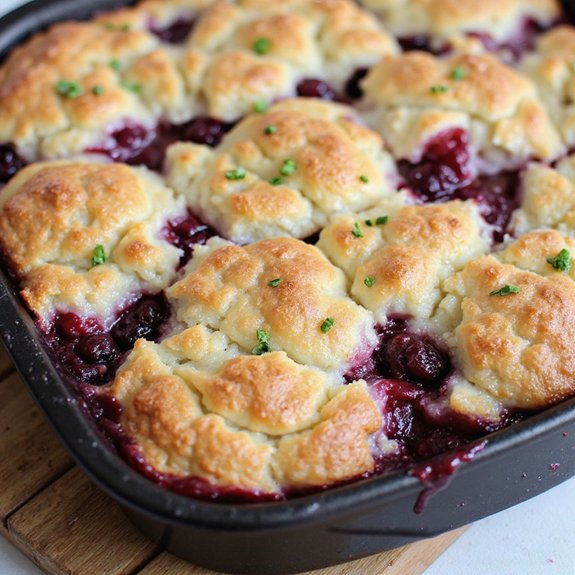 southern dessert with blackberries