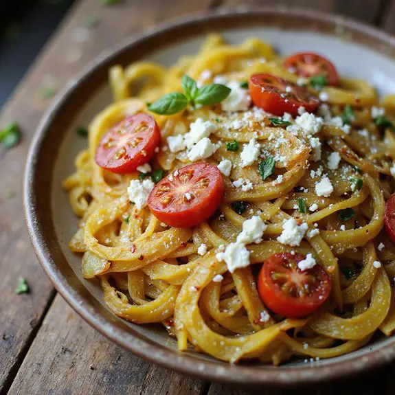 spaghetti squash with feta
