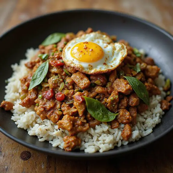 spicy thai basil stir fry
