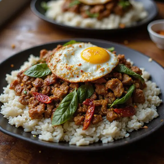 spicy thai basil stir fry
