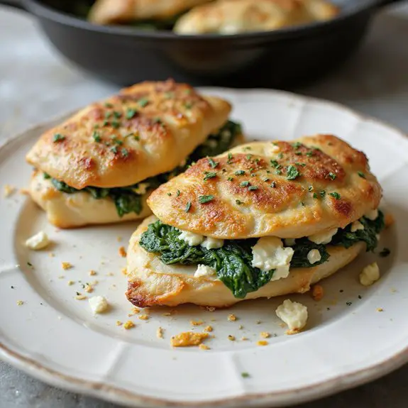 spinach and feta dish