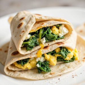 spinach and feta wrap