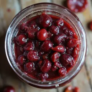 sweet homemade cherry spread