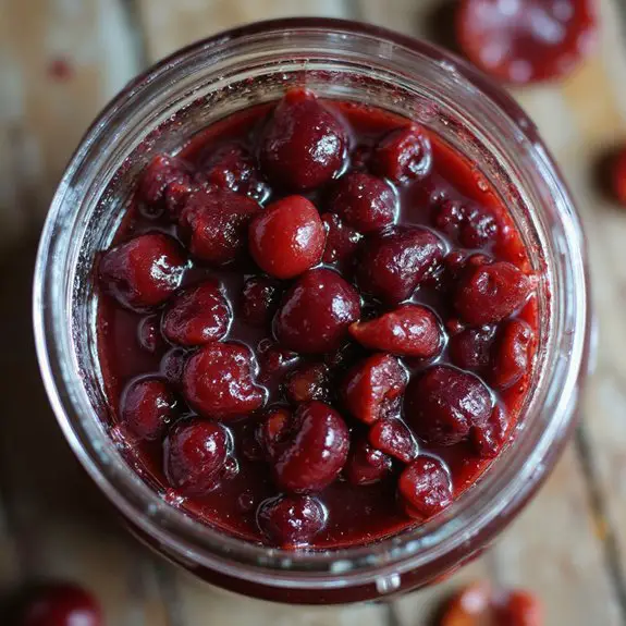 sweet homemade cherry spread