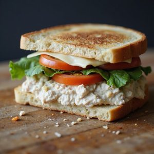 tasty tuna fish sandwich