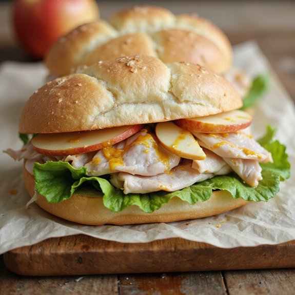 turkey and apple sandwich