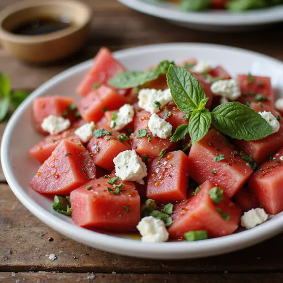 watermelon and feta salad