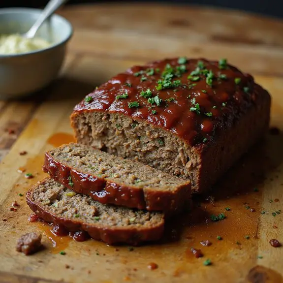 zucchini infused savory meatloaf