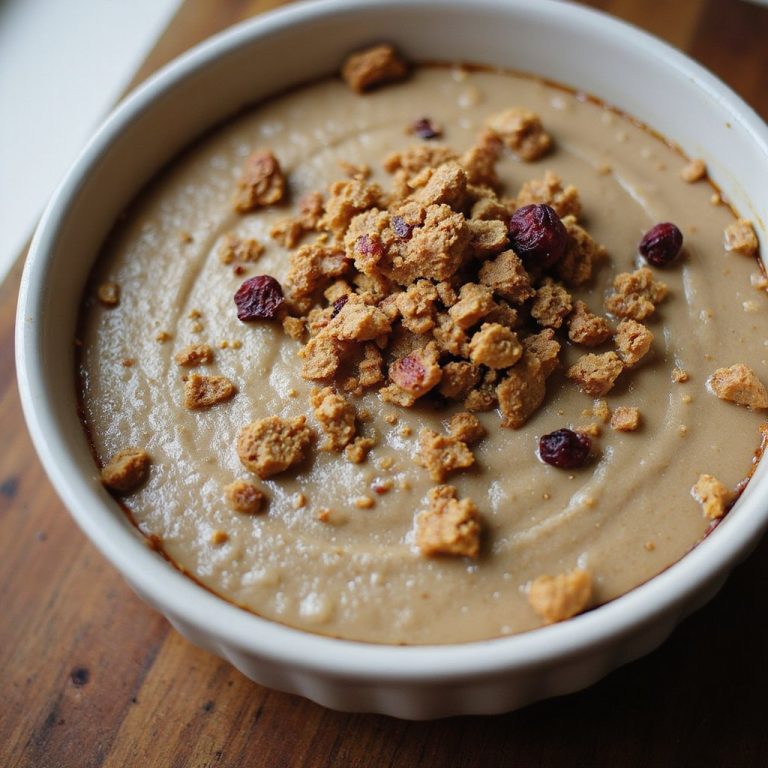 Chai Pudding With Cranberry Cookie Crumble Topping