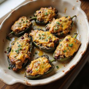 apple stuffed poblano peppers