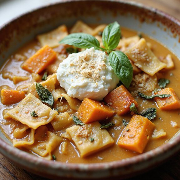 butternut squash lasagna soup