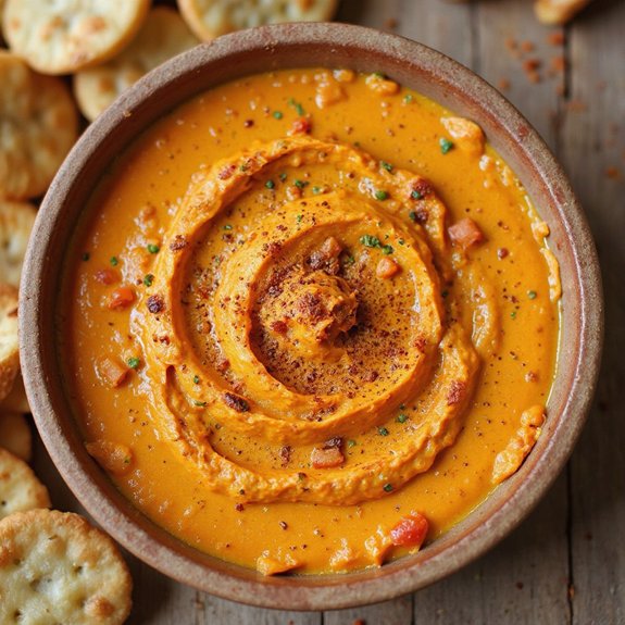 carrot dip with paprika