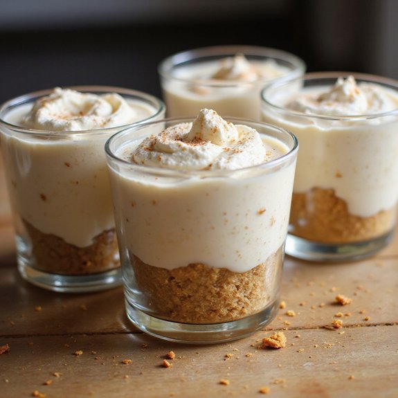 chai cheesecake pudding parfaits
