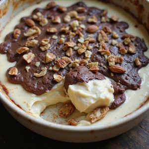 chai custard pudding dessert