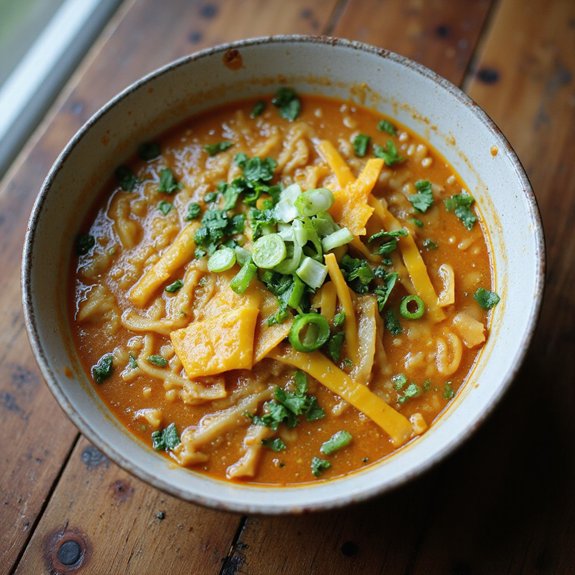 cheesy and spicy ramen