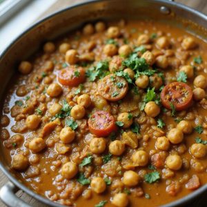 chickpea and lentil dish