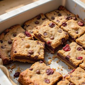 chocolate cherry cookie bars