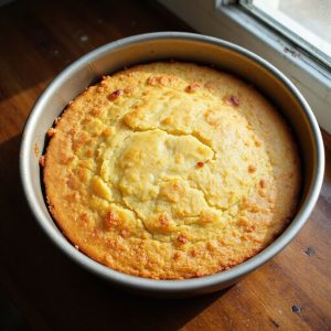 cornbread cake instructions provided