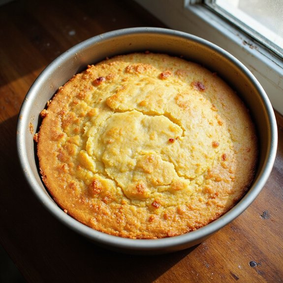 cornbread cake instructions provided