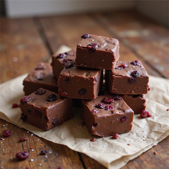 cranberry chocolate cherry fudge