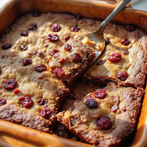 cranberry fudge brownie cake