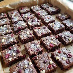 cranberry fudge cake bites