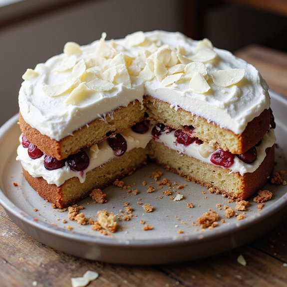 cranberry white forest cake