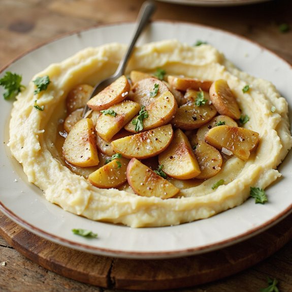 creamy apple infused potatoes