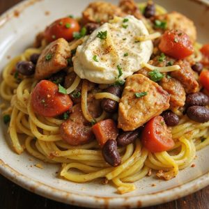 creamy chicken chili dish