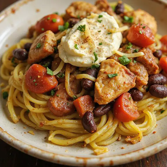 creamy chicken chili dish