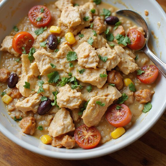 creamy chicken quinoa chili