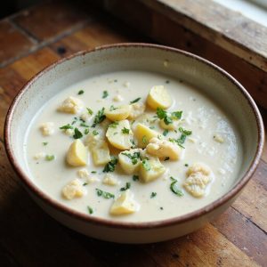 creamy coconut cauliflower soup